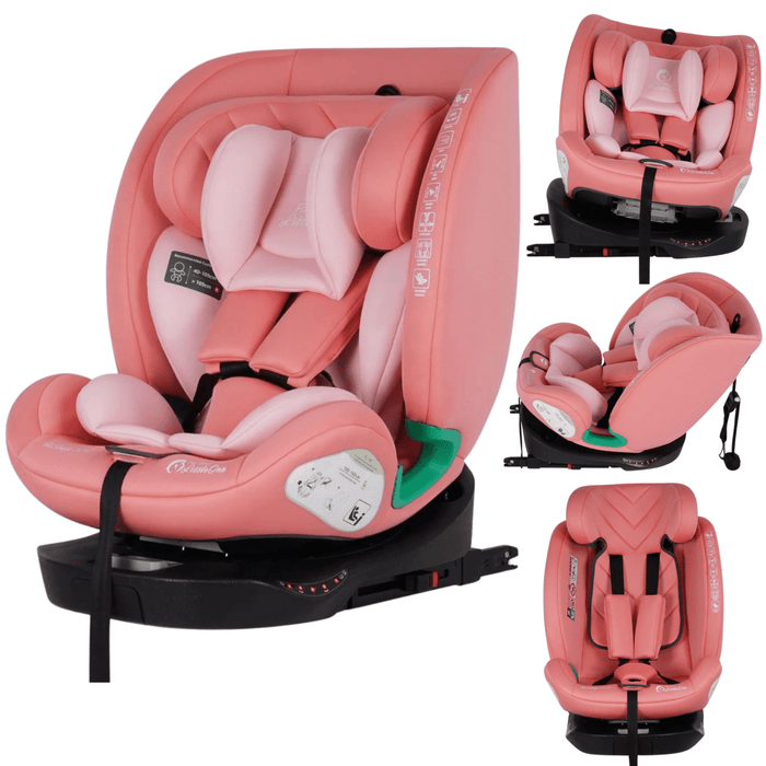AllStage 360 i-Size Car Seat, Blush Rose, Birth to 12 Years, ISOFIX