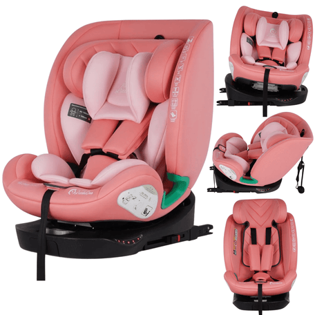 AllStage 360 i-Size Car Seat – Blush Rose, Birth to 12 Years, ISOFIX