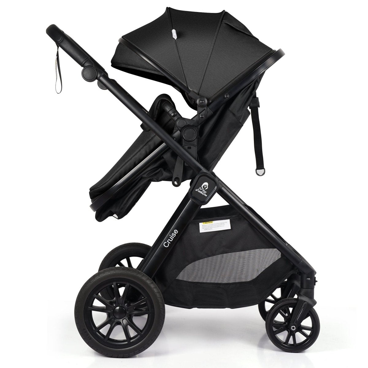 Cruise 3-in-1 Travel System with ISOFIX Base – Eclipse Black, Birth to 4 Years
