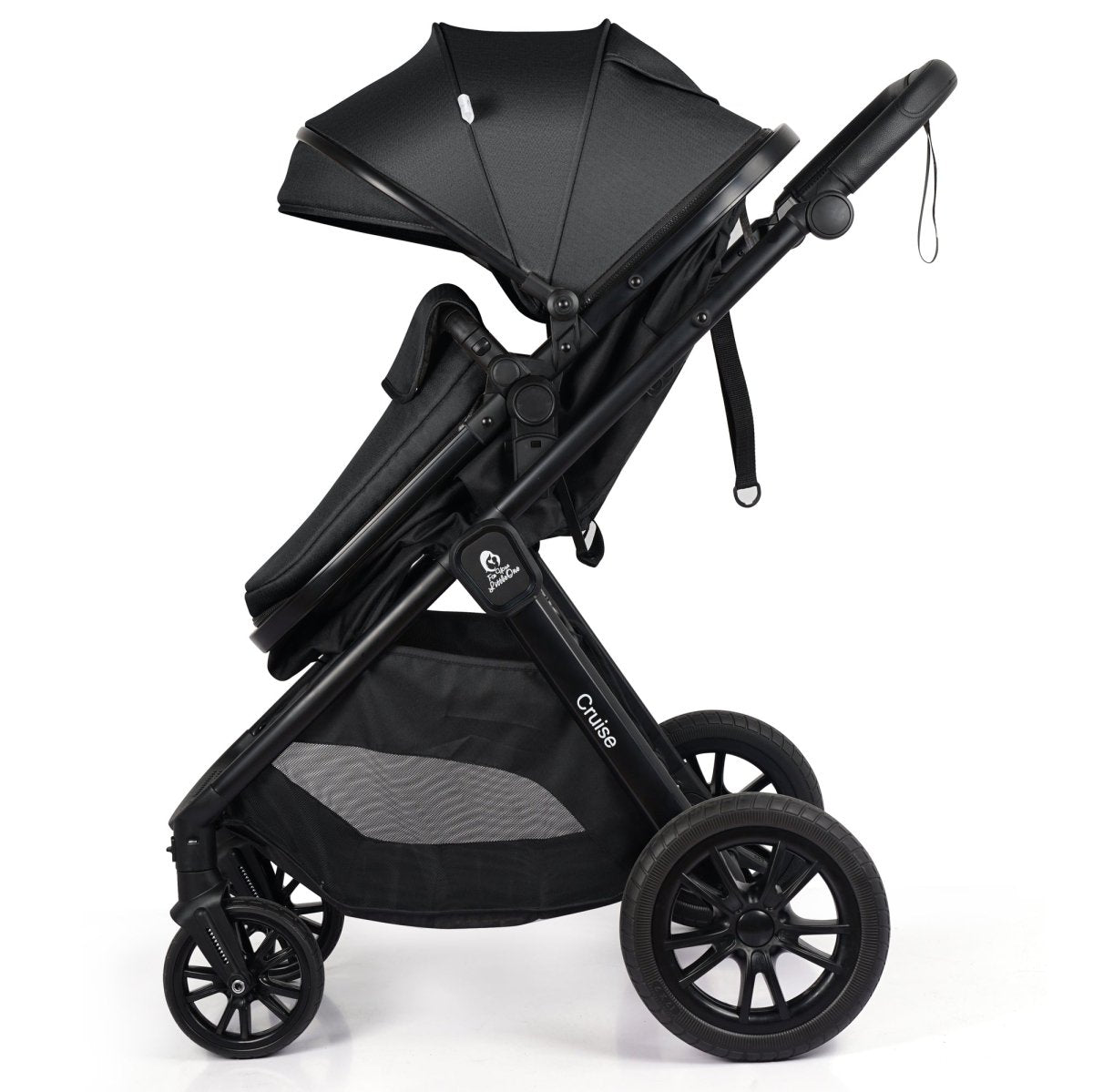 Cruise 3-in-1 Travel System with ISOFIX Base – Eclipse Black, Birth to 4 Years