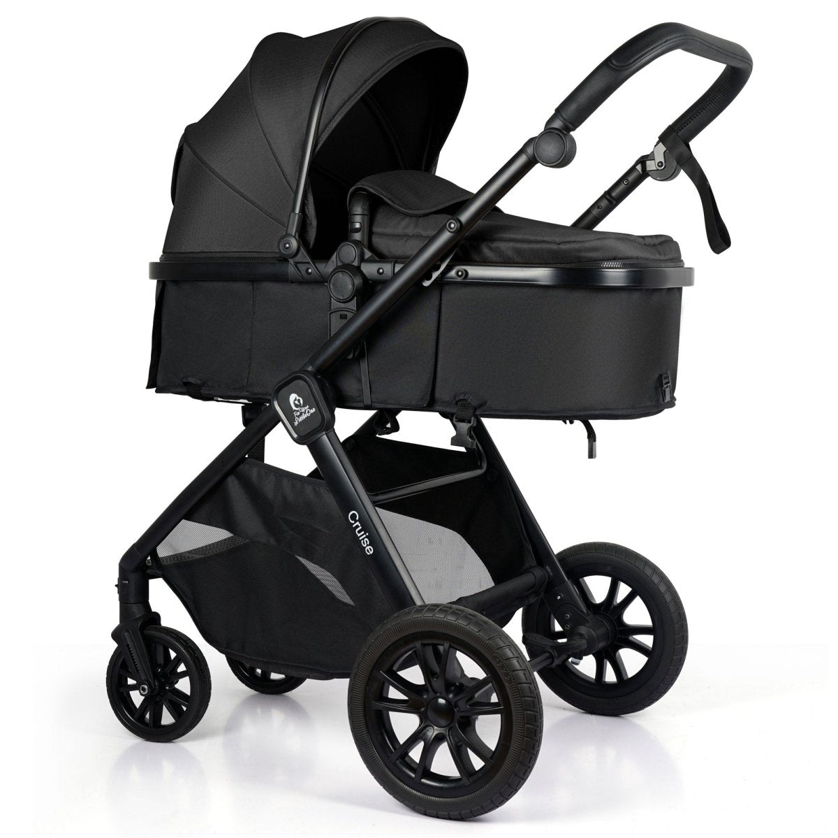 Cruise 3-in-1 Travel System with ISOFIX Base – Eclipse Black, Birth to 4 Years