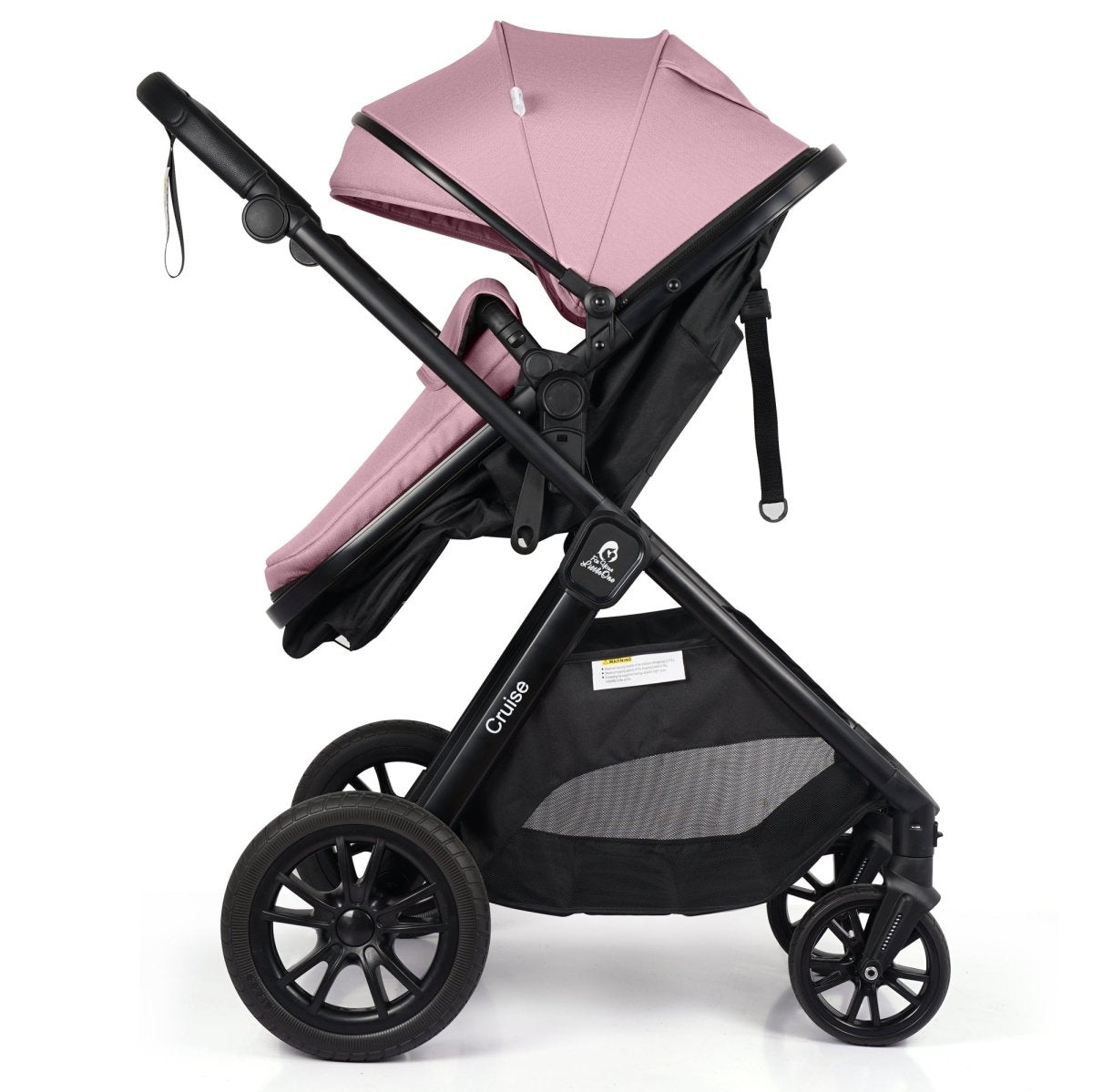 Cruise 3-in-1 Travel System with Car Seat – Blush Rose, Birth to 4 Years