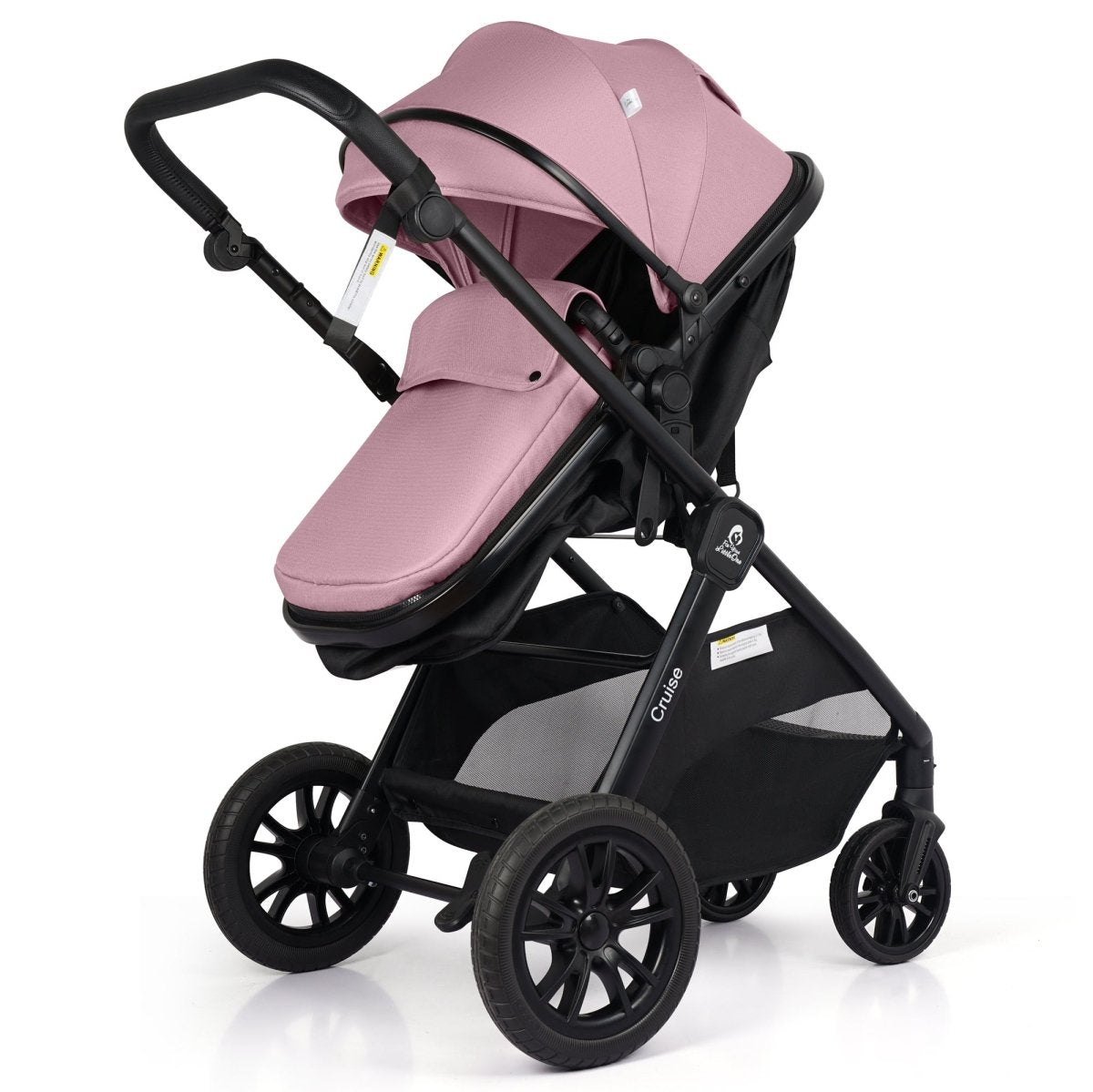 Cruise 3-in-1 Travel System with ISOFIX Base – Blush Rose, Birth to 4 Years