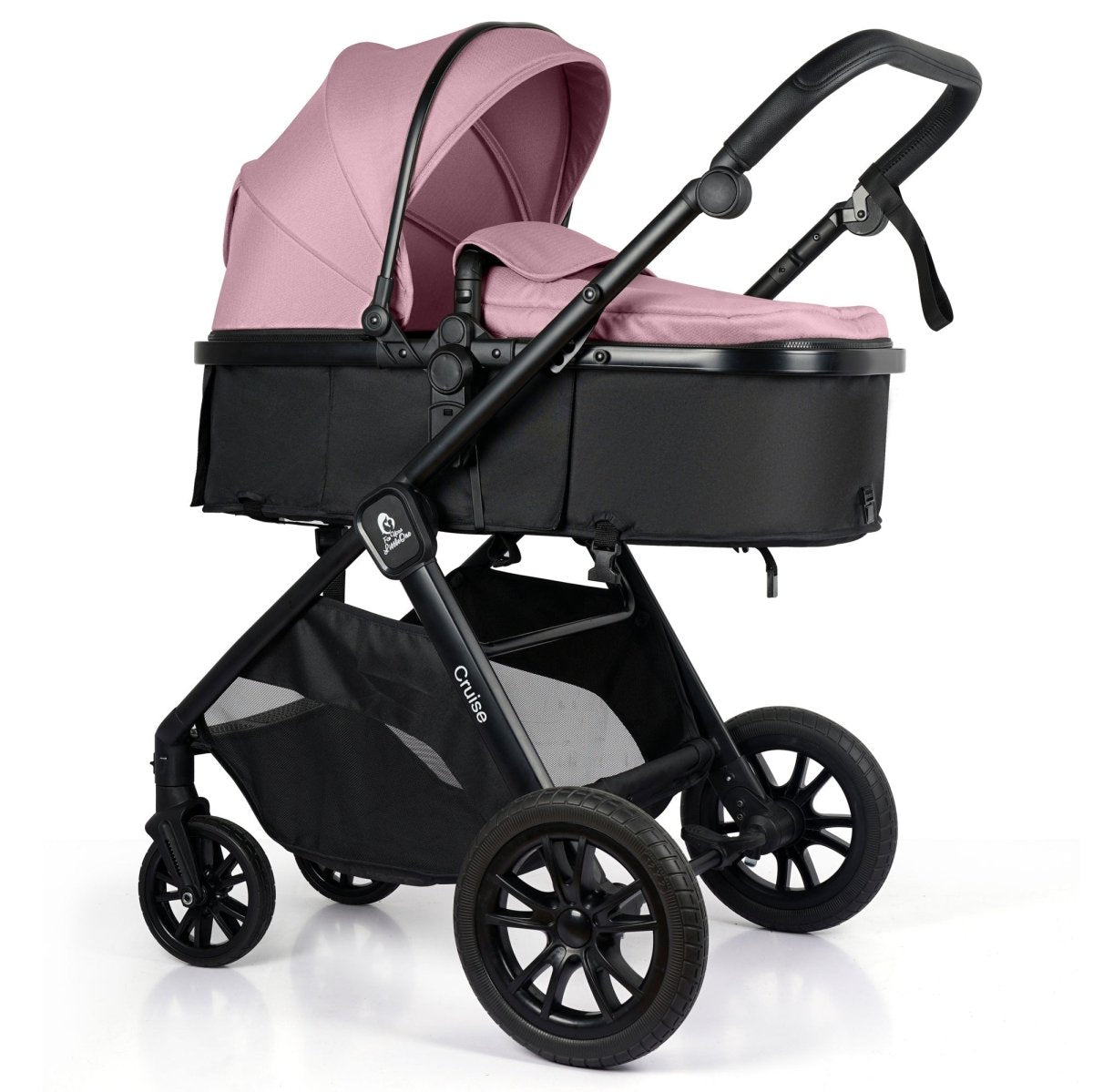 Cruise 3-in-1 Travel System with ISOFIX Base – Blush Rose, Birth to 4 Years