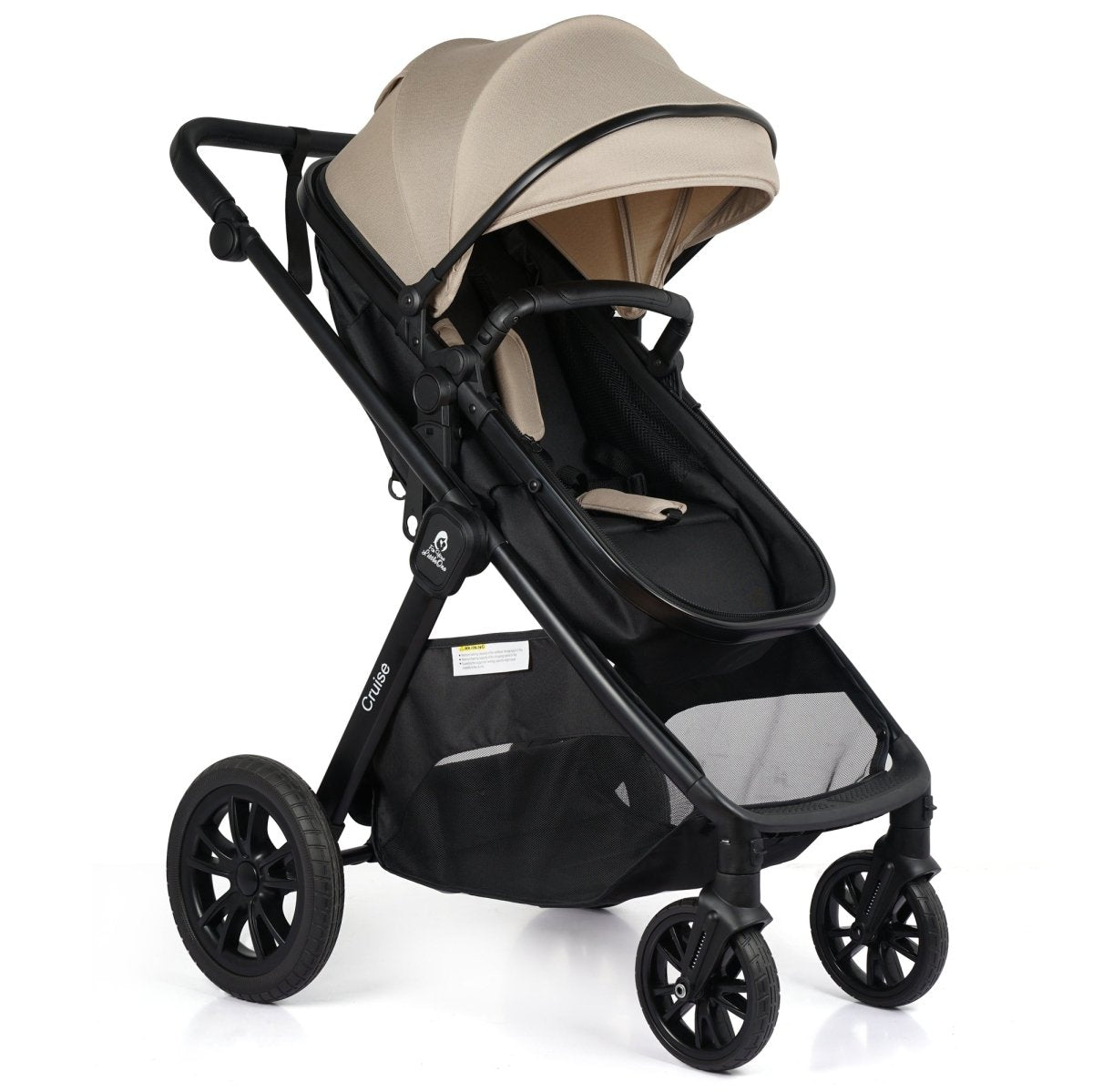 Cruise 3-in-1 Travel System with Car Seat – Dune Beige, Birth to 4 Years