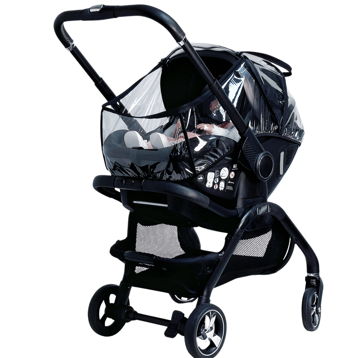 Qubi Car Seat Raincover – Clear Ventilated Rain Shield