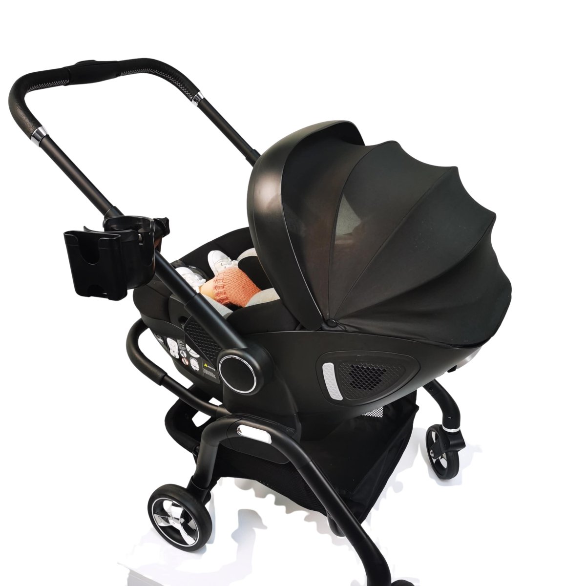 Qubi Pushchair Cup Holder – Black, Universal Fit