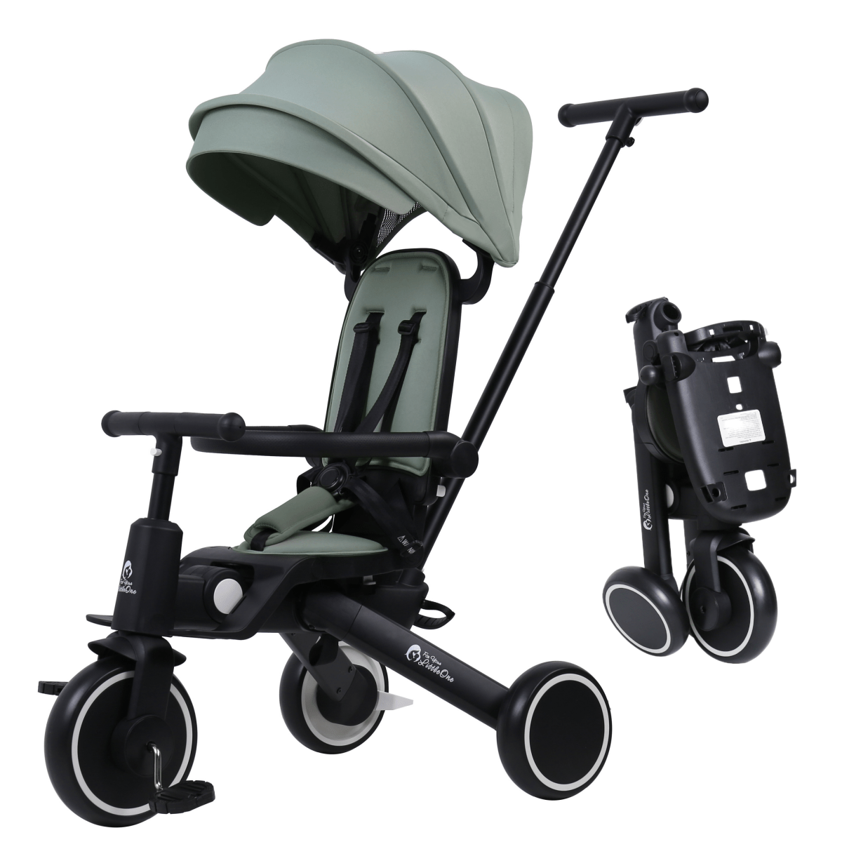 Xplor 6-in-1 Foldable Trike – Green, 10 Months to 4 Years