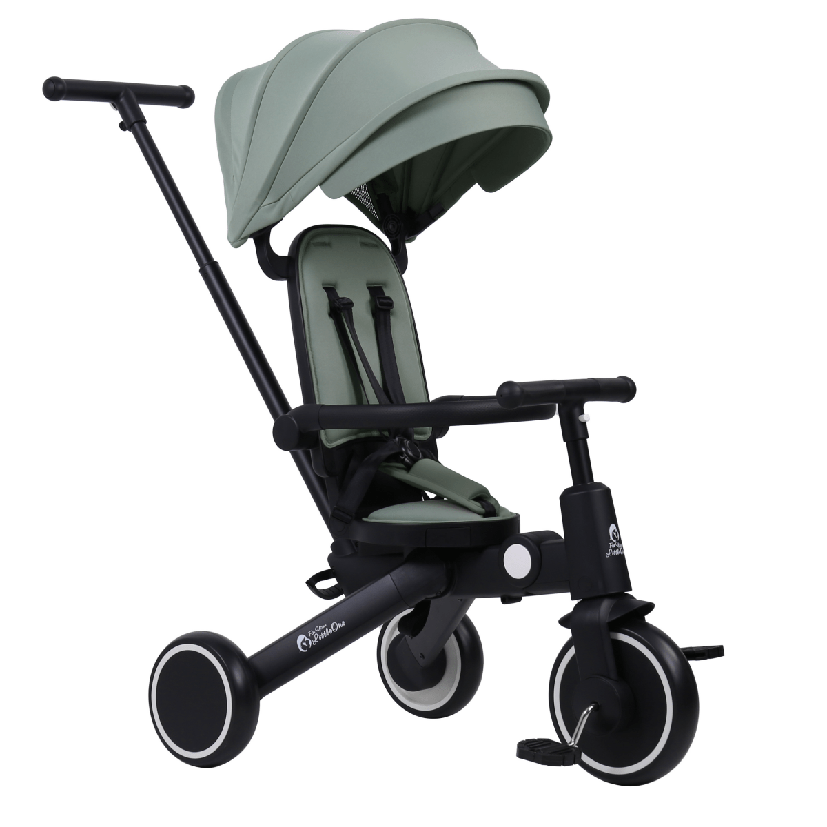 Xplor 6-in-1 Foldable Trike – Green, 10 Months to 4 Years