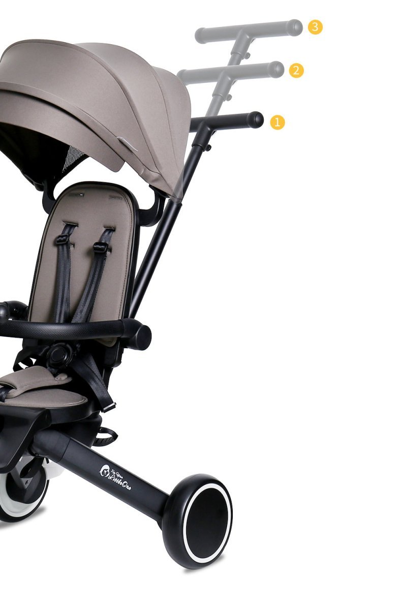 Xplor 6-in-1 Foldable Trike – Grey Olive, 10 Months to 4 Years