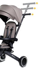Xplor 6-in-1 Foldable Trike – Grey Olive, 10 Months to 4 Years