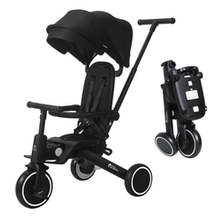 Xplor 6-in-1 Foldable Trike – Jet Black, 10 Months to 4 Years