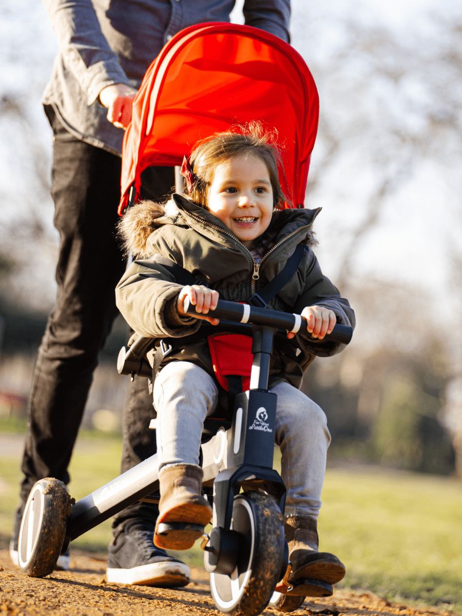 Xplor 6-in-1 Foldable Trike – Jet Black, 10 Months to 4 Years