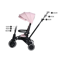 Xplor 6-in-1 Foldable Trike – Pastel Pink, 10 Months to 4 Years