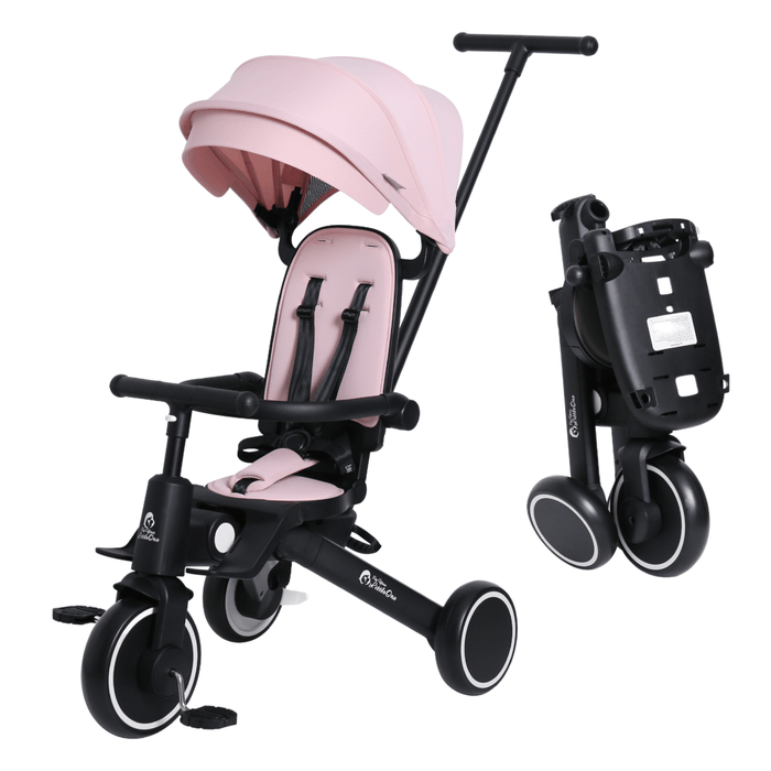 Xplor 6-in-1 Foldable Trike, Pastel Pink, 10 Months to 4 Years