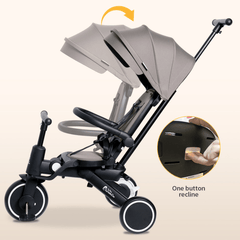 Xplor Plus 6-in-1 Foldable Trike – Pastel Pink, 10 Months to 4 Years
