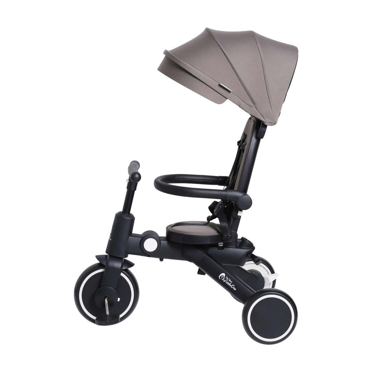Xplor Ultimate 6-in-1 Foldable Trike – Grey Olive, 10 Months to 4 Years