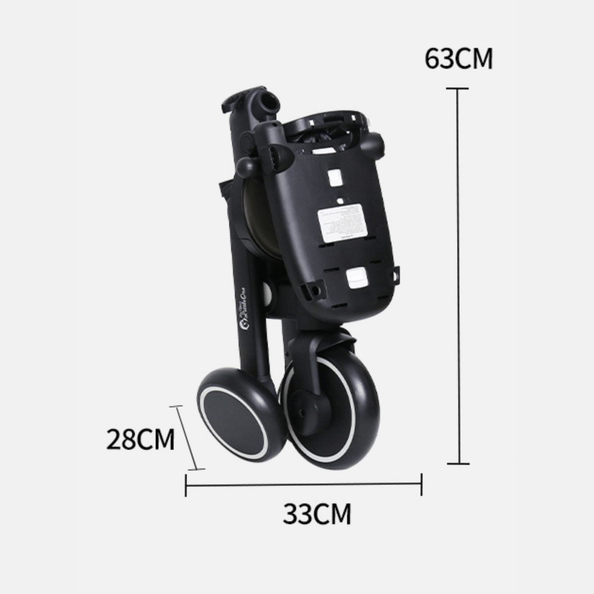 Xplor Plus 6-in-1 Foldable Trike – Jet Black, 10 Months to 4 Years