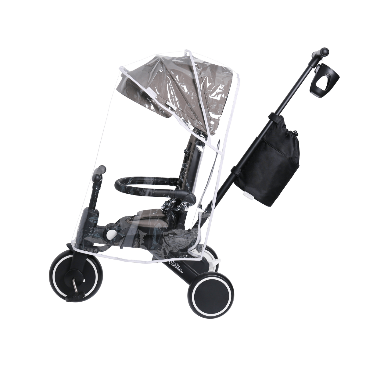 Xplor Ultimate 6-in-1 Foldable Trike – Jet Black, 10 Months to 4 Years