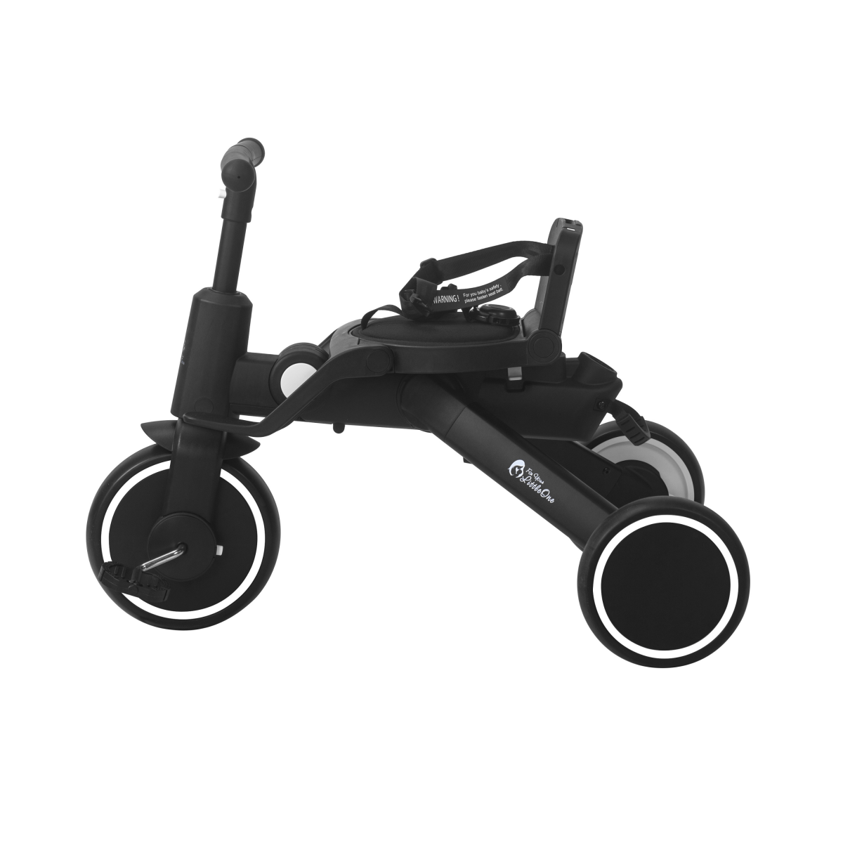 Xplor Ultimate 6-in-1 Foldable Trike – Jet Black, 10 Months to 4 Years