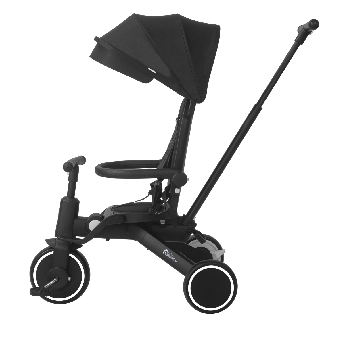 Xplor Ultimate 6-in-1 Foldable Trike – Jet Black, 10 Months to 4 Years