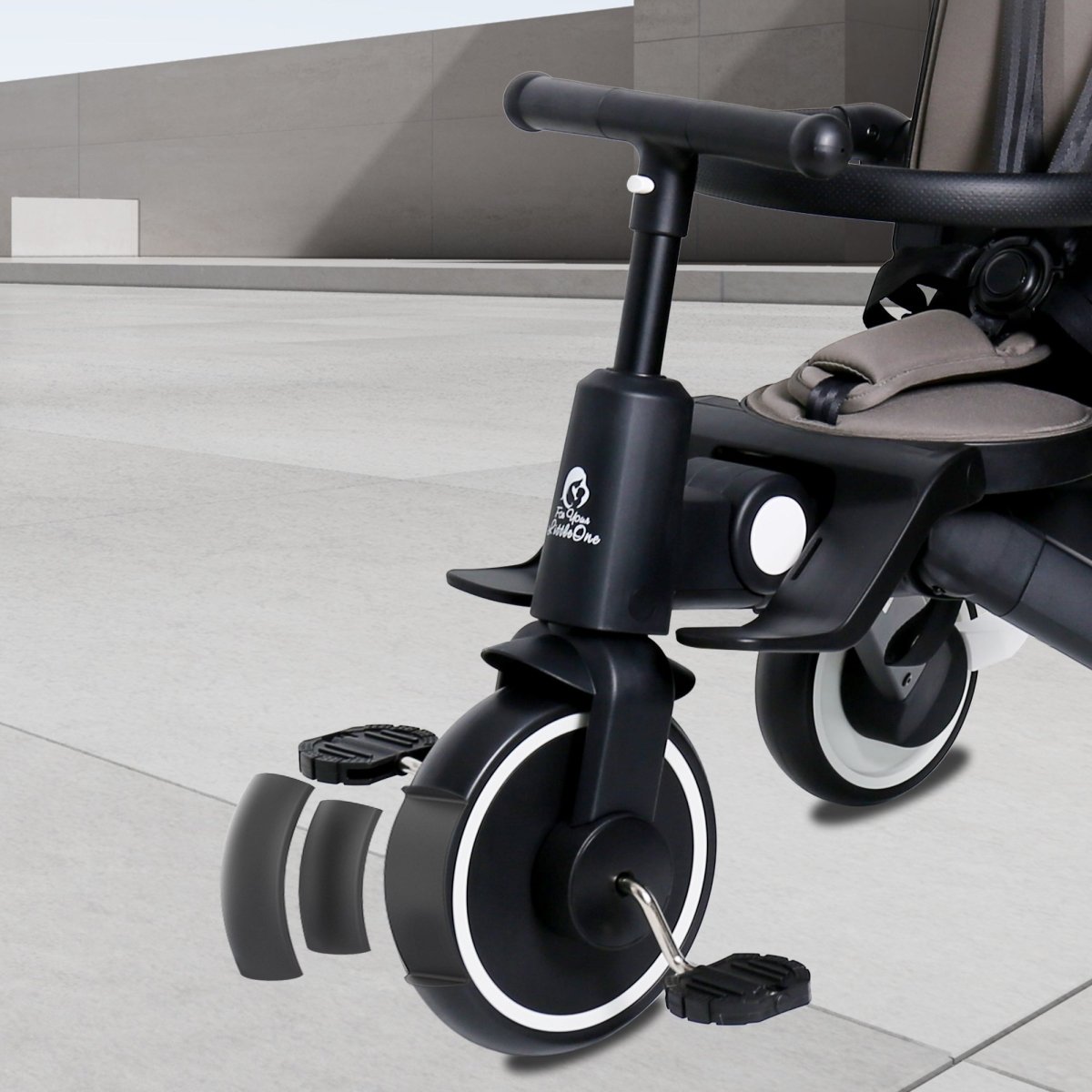 Xplor Ultimate 6-in-1 Foldable Trike – Jet Black, 10 Months to 4 Years