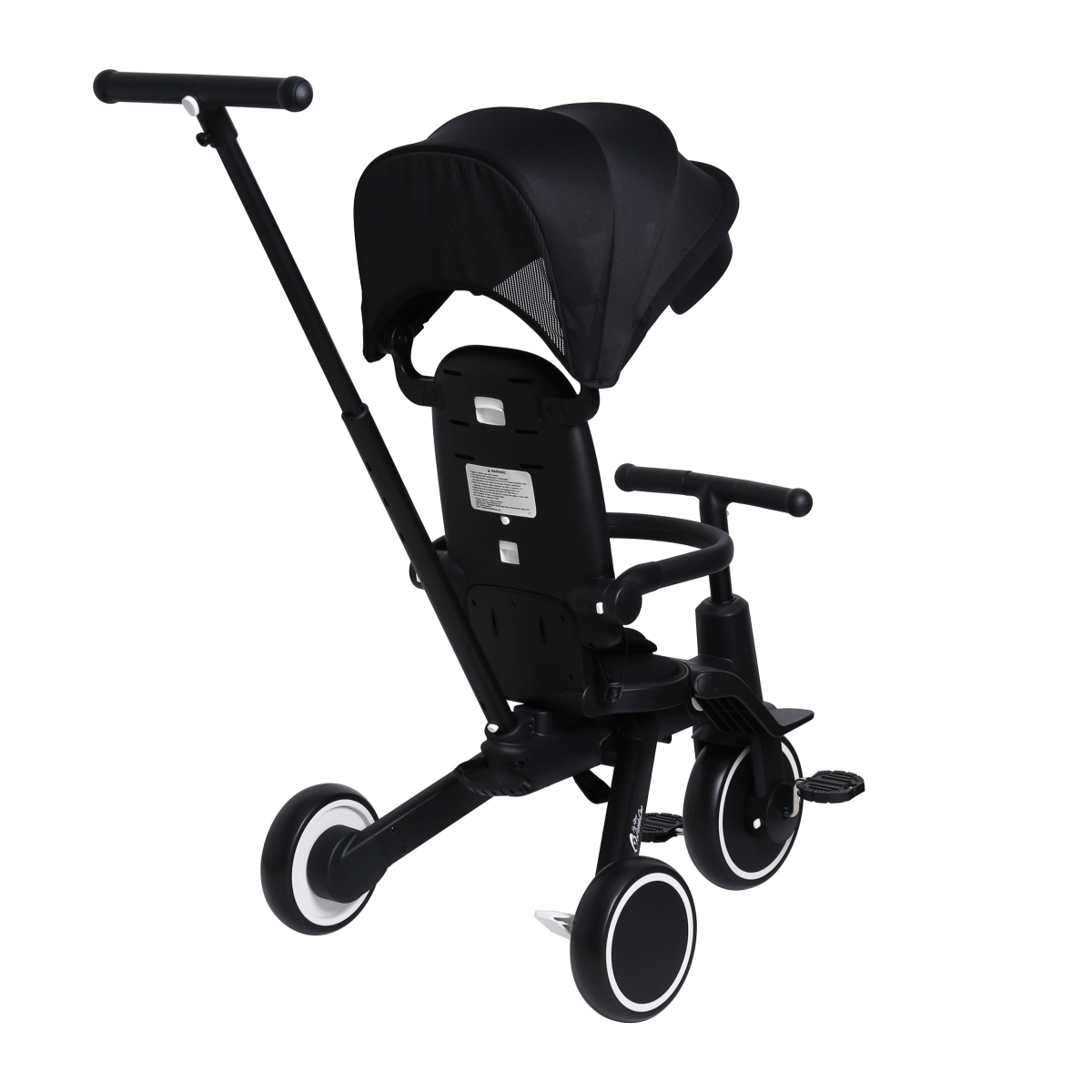 Xplor Plus 6-in-1 Foldable Trike – Jet Black, 10 Months to 4 Years