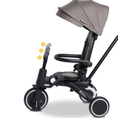 Xplor Ultimate 6-in-1 Foldable Trike – Pastel Pink, 10 Months to 4 Years