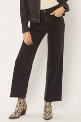 Amuse Society Women's Gabi Cropped Flare Jeans, Non-Stretch Cotton