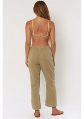 Sisstrevolution Women's Glowing Rays Cropped Gauze Trousers, Cotton