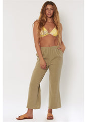 Sisstrevolution Women's Glowing Rays Cropped Gauze Trousers, Cotton