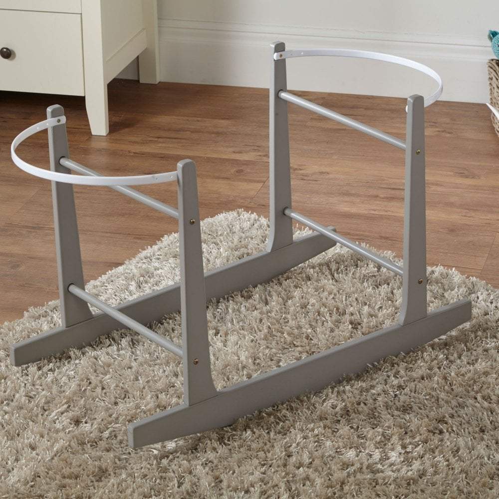 Moses Basket Rocking Stand – Grey, Fits Standard Moses Baskets