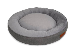 Ralph & Co Balmoral Grey Herringbone Donut Dog Bed