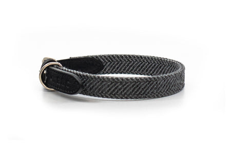 Ralph & Co Balmoral Grey Herringbone & Leather Dog Collar, image 5