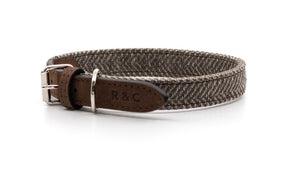 Ralph & Co Lincoln Tweed & Leather Dog Collar