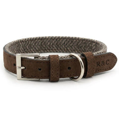 Ralph & Co Lincoln Tweed & Leather Dog Collar