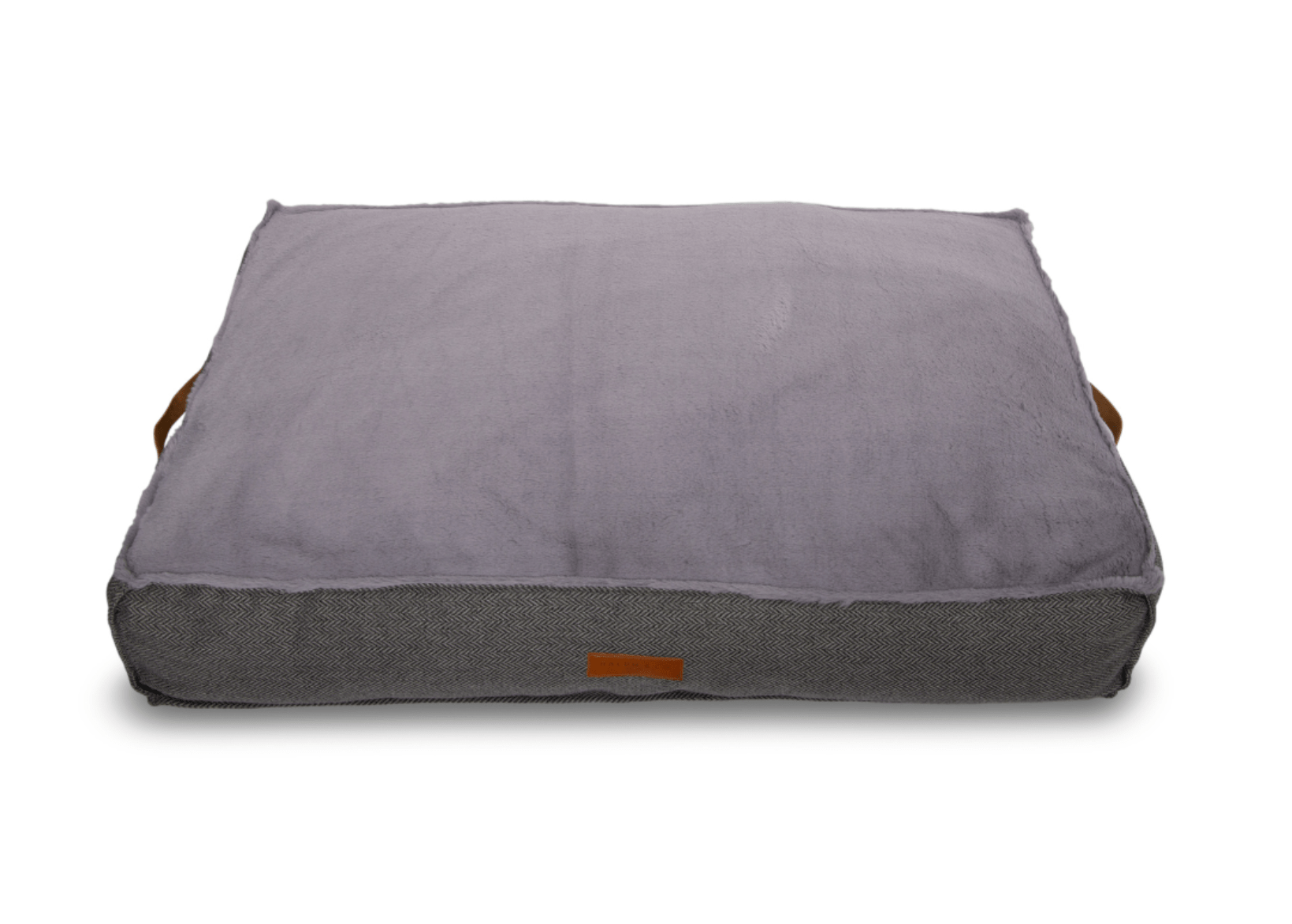 Ralph & Co Balmoral Grey Herringbone Flat Pillow Dog Bed