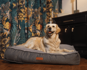 Ralph & Co Balmoral Grey Herringbone Flat Pillow Dog Bed