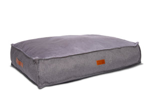 Ralph & Co Balmoral Grey Herringbone Flat Pillow Dog Bed