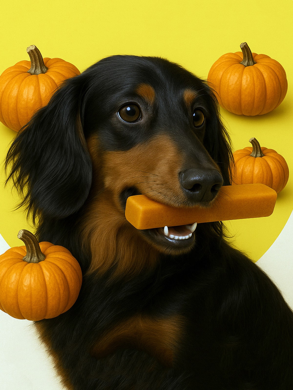 Pumpkin Yak Dog Chew – Long Lasting Himalayan Milk Chew, Medium & Large