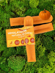 Pumpkin Yak Dog Chew – Long Lasting Himalayan Milk Chew, Medium & Large
