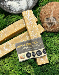 Coconut Yak Dog Chew – Long Lasting Himalayan Milk Chew, Medium to XL