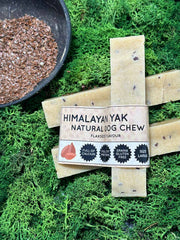 Flaxseed Yak Dog Chew – Long Lasting Himalayan Milk Chew, Medium & Large