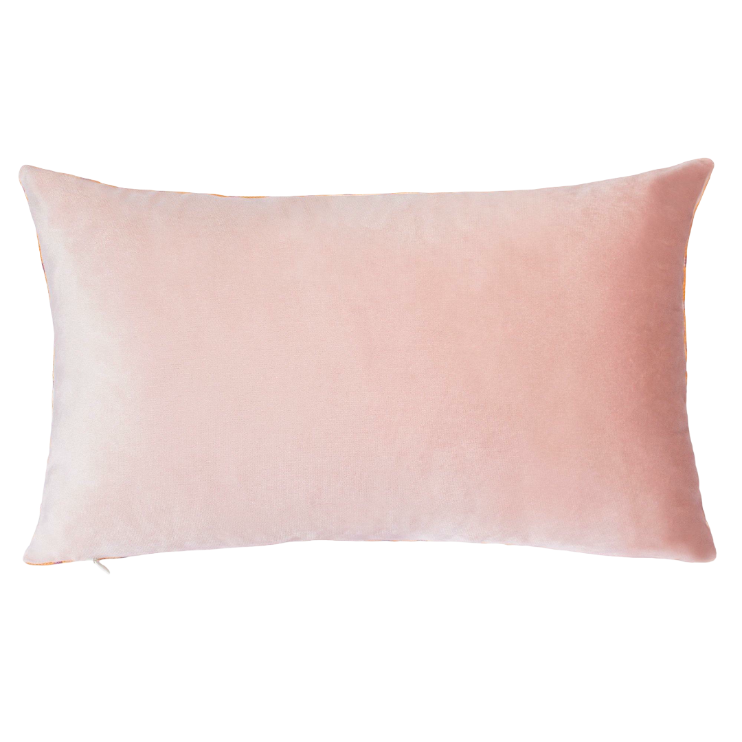 Home Sweet F*cking Home Needlepoint Cushion – 45cm, Pink Velvet Back