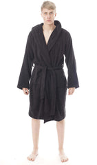 Men's Hooded Bathrobe Super Soft Terry Towelling Ultra Absorbing Long Pile