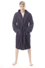 Men's Hooded Bathrobe Super Soft Terry Towelling Ultra Absorbing Long Pile