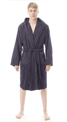 Men's Hooded Bathrobe Super Soft Terry Towelling Ultra Absorbing Long Pile