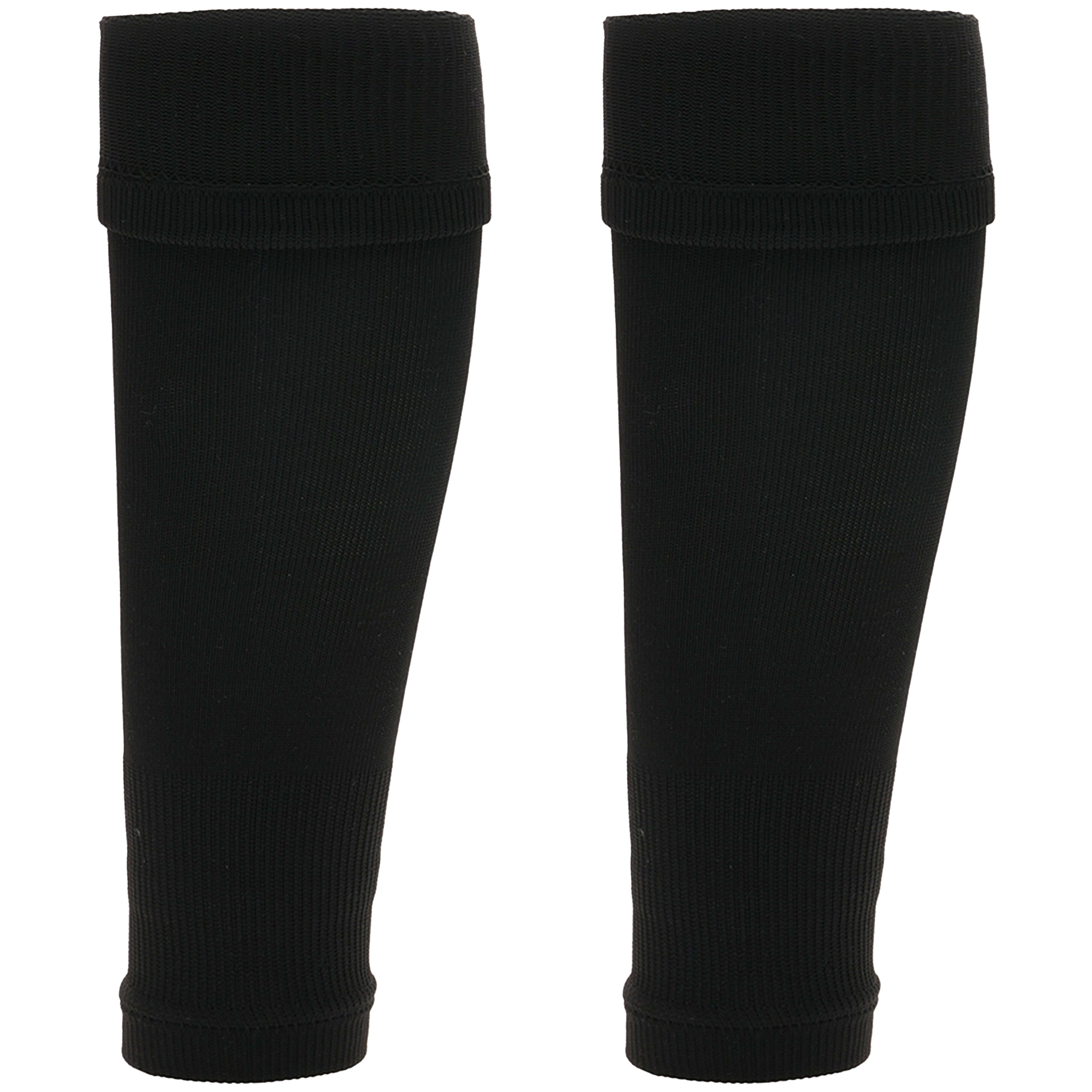 Kids' Leg Sleeve Socks Black Over-Calf Compression Sleeves Breathable Moisture-Wicking