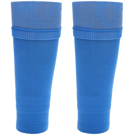 Blue Youth Size Kids' Leg Sleeve Socks Fits Over Calf Shin Pads Compression
