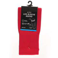 Kids' Leg Sleeve Compression Sleeves Red Over Calf Shin Pad Compatible Breathable Fabric
